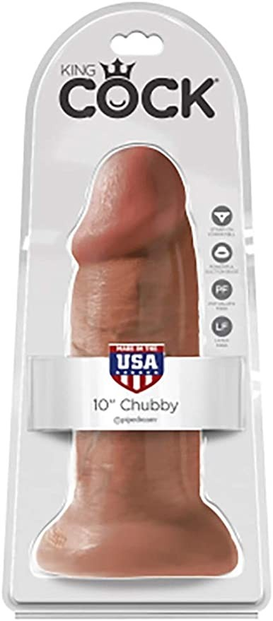 Pipedream - King Cock - 10" Realistic Chubby Tail - Tan